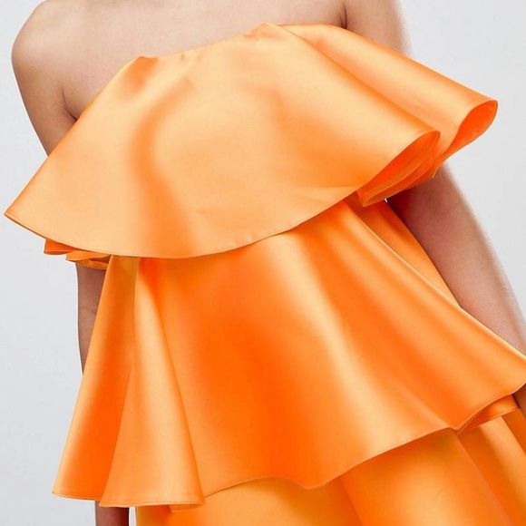 🎉HP🎉ASOS Design Structured Ruffle Mini Dress - Picture 4 of 5